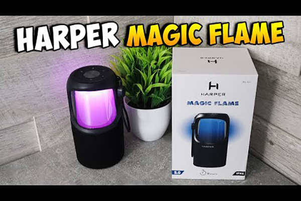 Видеообзор беспроводной колонки, которая наполнит комнату светом и музыкой - Harper Magic Flame PSL-021